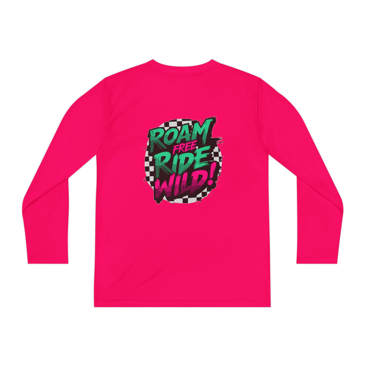 Roam Free, Ride Wild Logo - Youth Long Sleeve T-Shirt