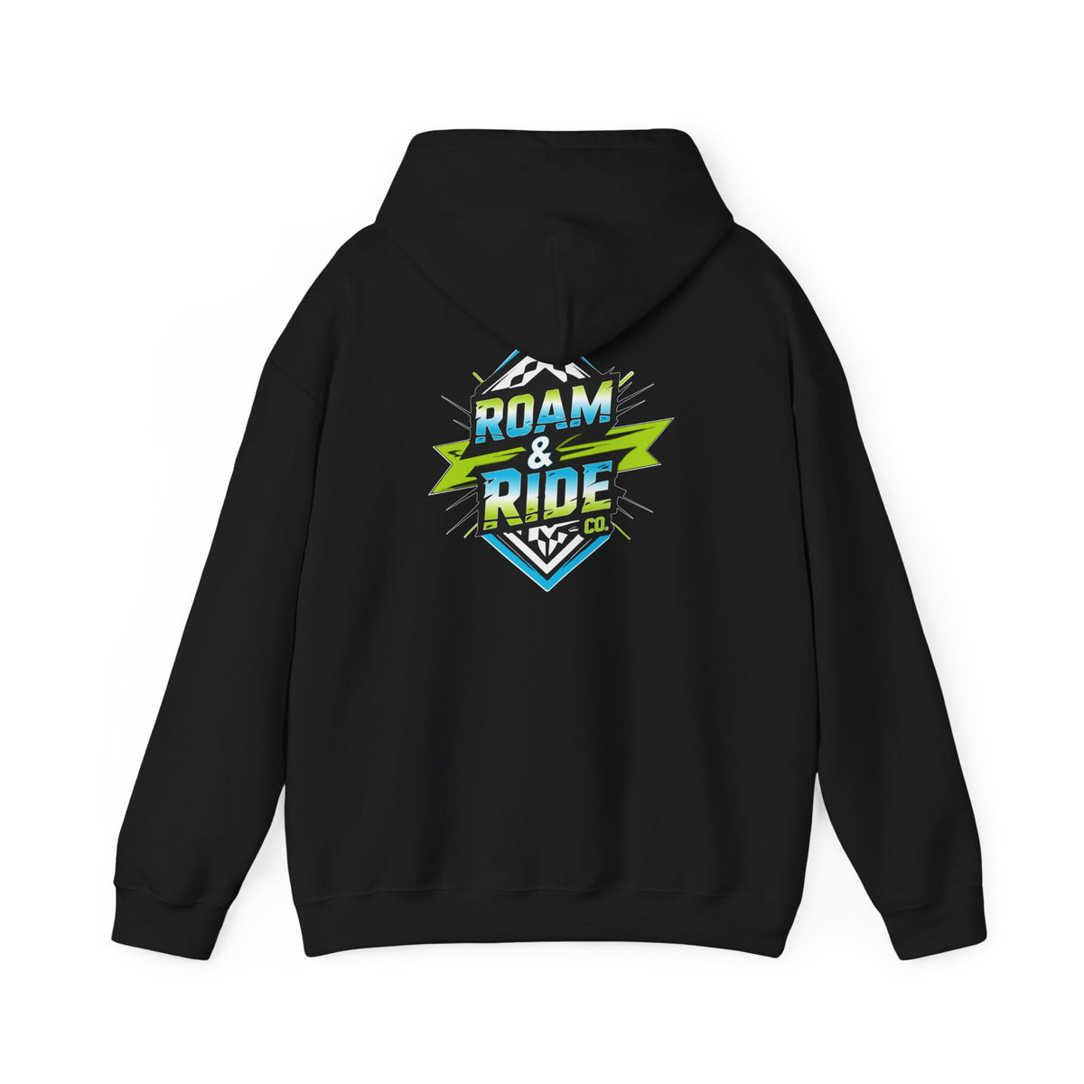 Roam & Ride Co. Blue Green Logo - Unisex Heavy Blend Hoodie