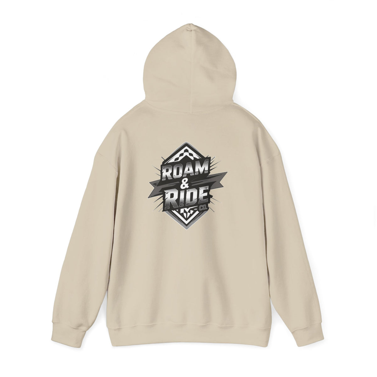 Roam & Ride Co. Grayscale Logo - Unisex Heavy Blend Hoodie