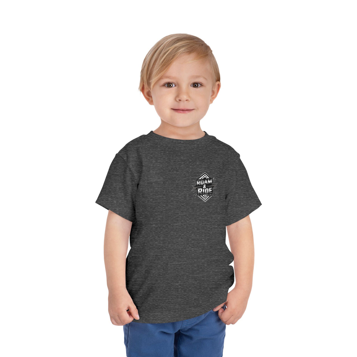 Roam & Ride Co. Grayscale Logo - Toddler T-Shirt