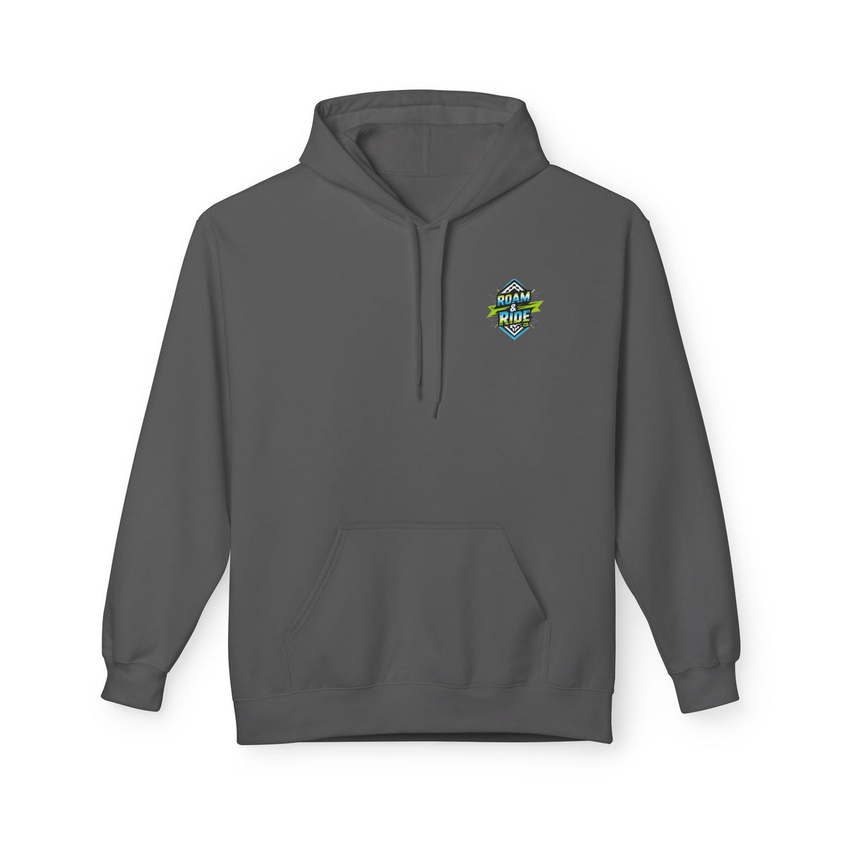 Roam & Ride Co. Blue Green Logo - Unisex Fleece Hoodie