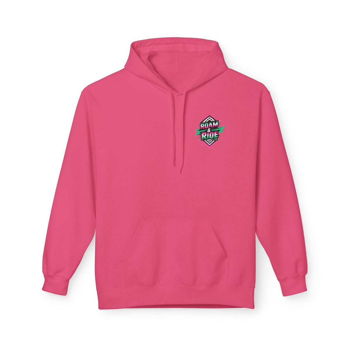 Roam Free, Ride Wild Logo - Unisex Fleece Hoodie