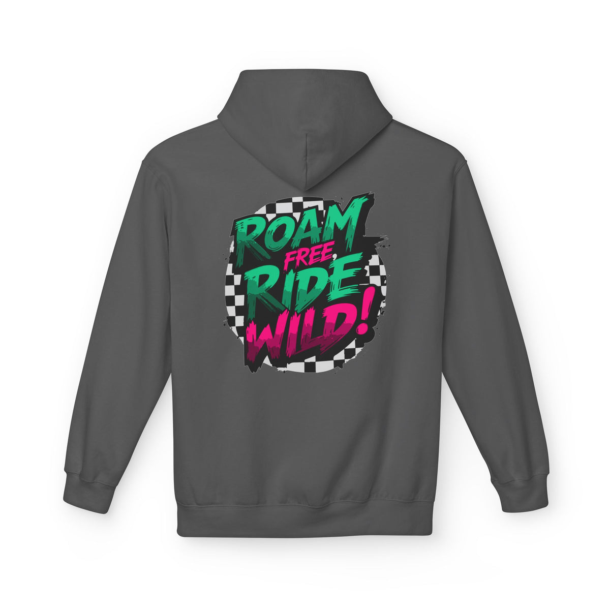 Roam Free, Ride Wild Logo - Unisex Fleece Hoodie