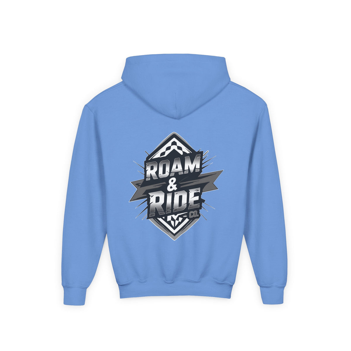 Roam & Ride Co. Grayscale Logo - Youth Hoodie