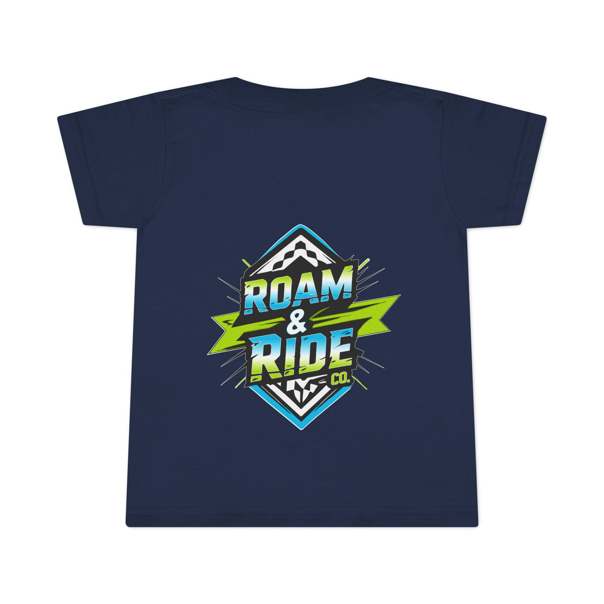 Roam & Ride Co. Blue Green Logo - Toddler T-Shirt
