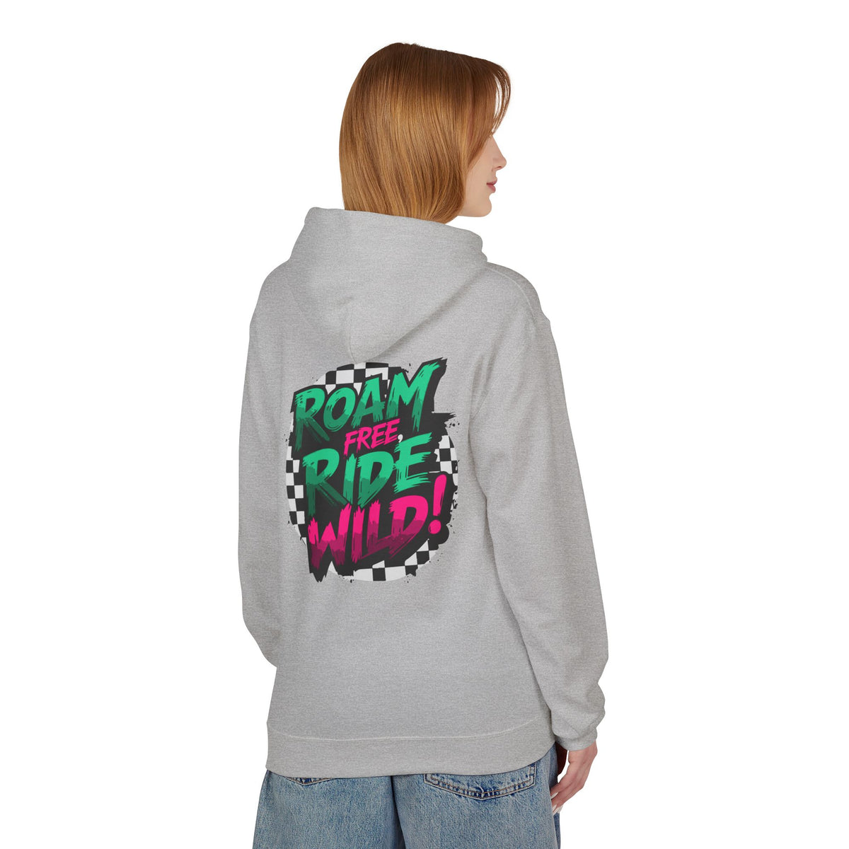 Roam Free, Ride Wild Logo - Unisex Fleece Hoodie