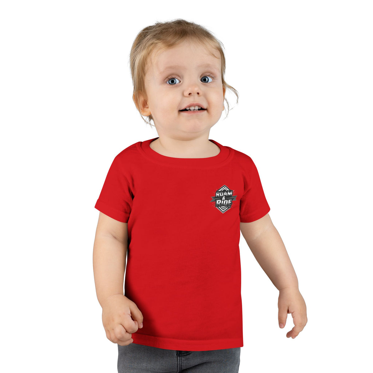 Roam & Ride Co. Grayscale Logo - Toddler T-Shirt
