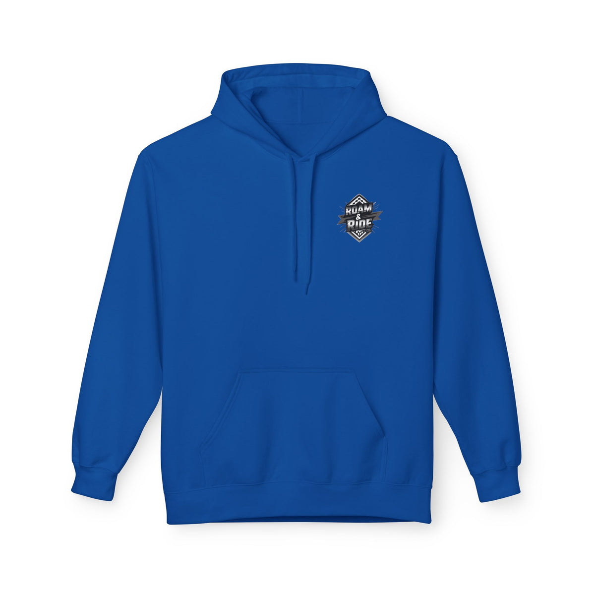 Roam & Ride Co. Grayscale Logo - Unisex Fleece Hoodie
