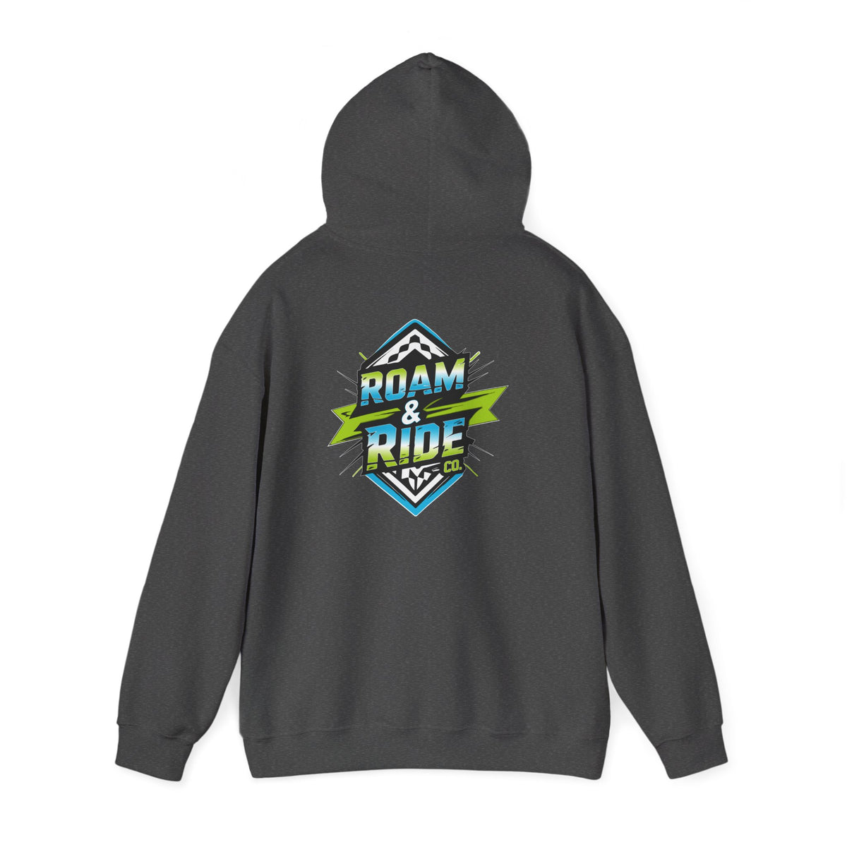 Roam & Ride Co. Blue Green Logo - Unisex Heavy Blend Hoodie