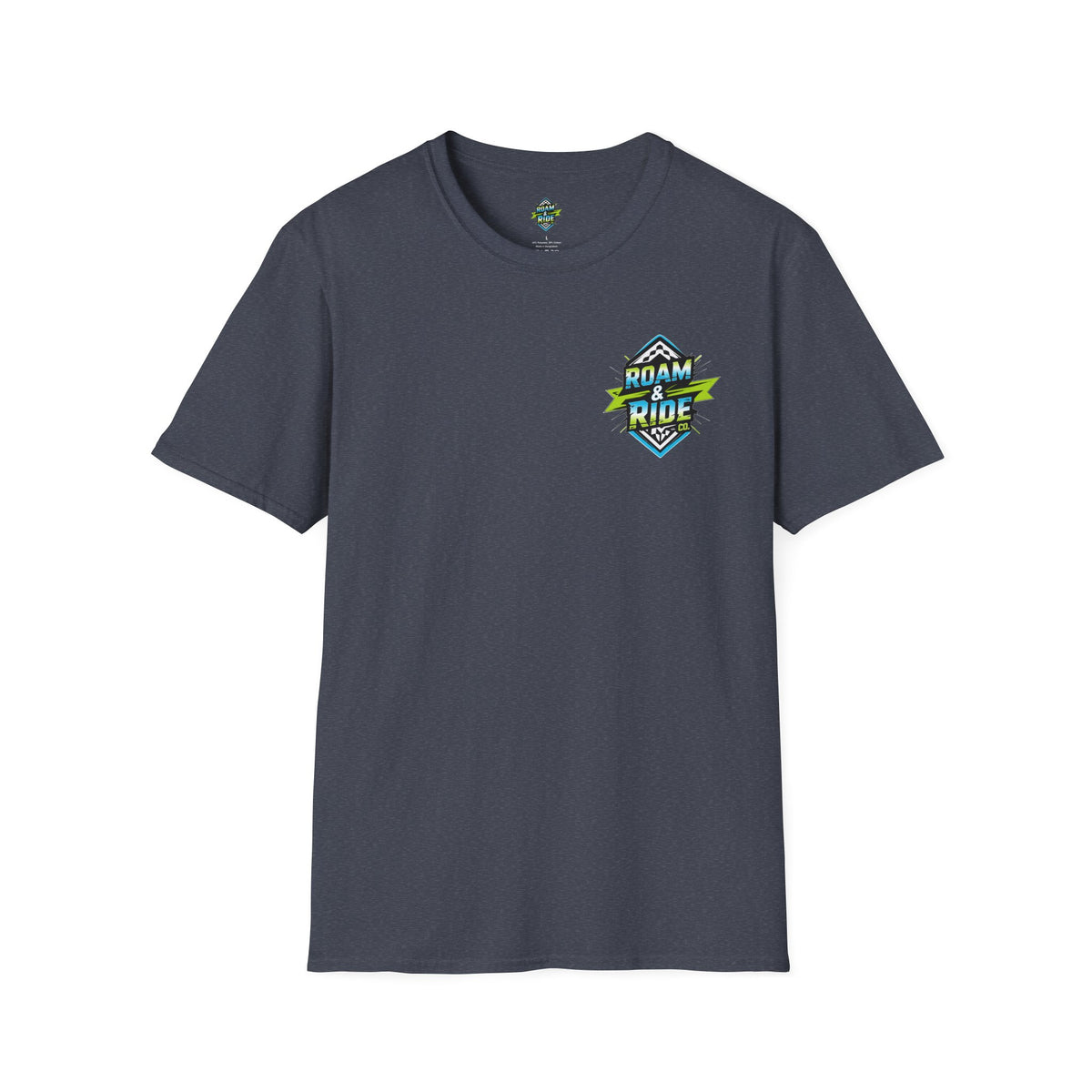 Roam & Ride Co. Blue Green Logo - Unisex T-Shirt