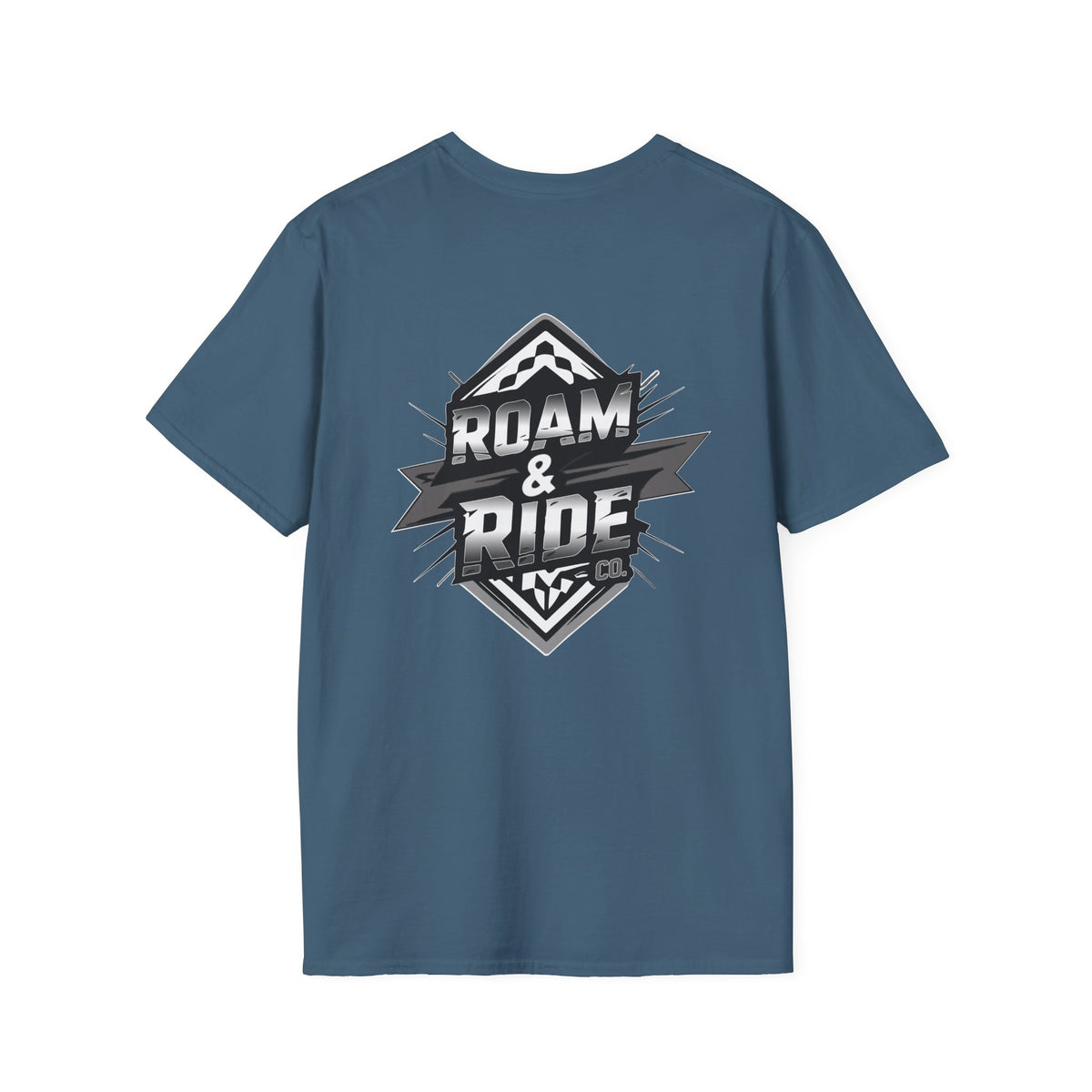 Roam & Ride Co. Grayscale Logo - Unisex T-Shirt
