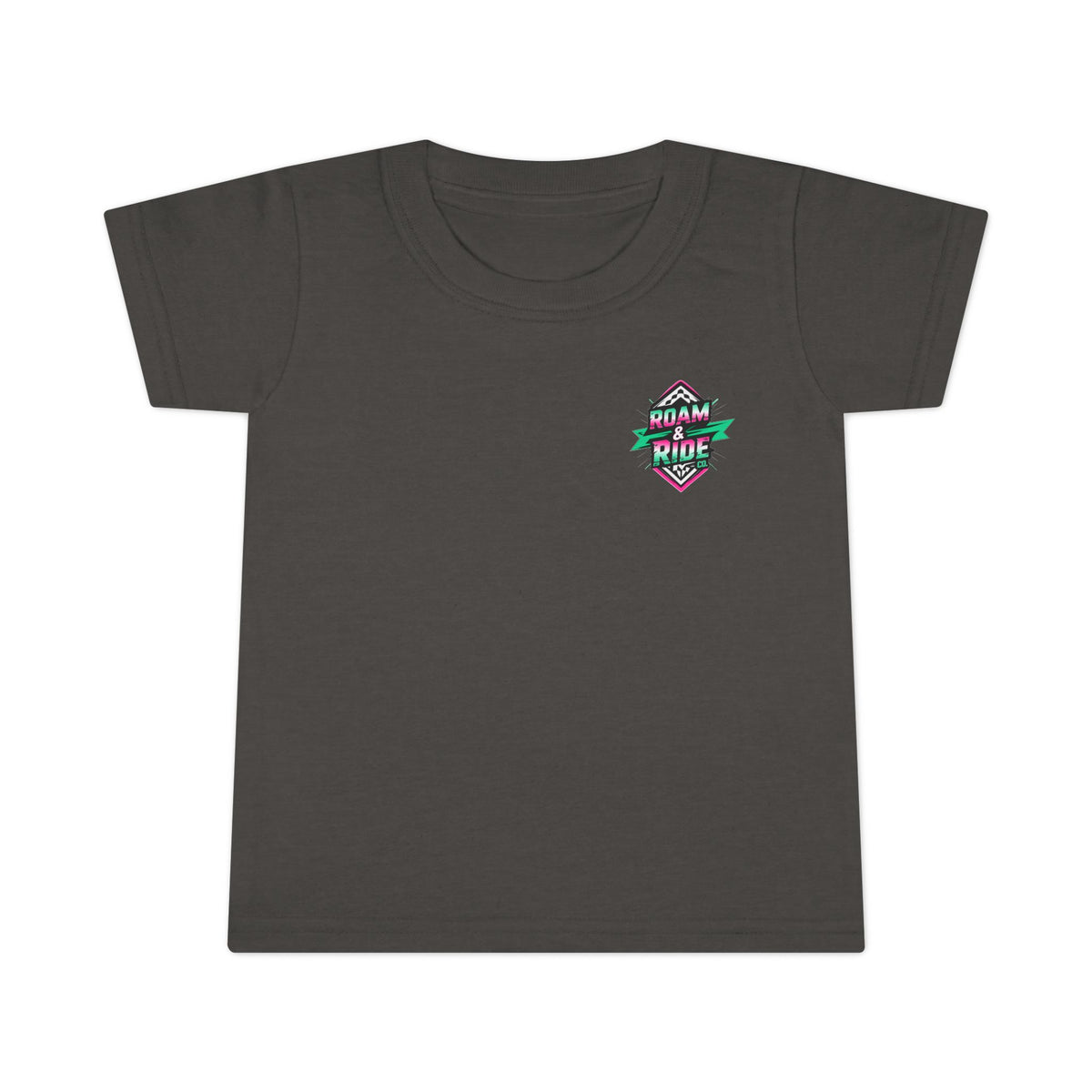 Roam & Ride Co. Teal Pink Logo - Toddler T-Shirt