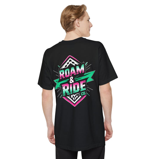 Roam & Ride Co. Teal Pink Logo - Big & Tall T-Shirt