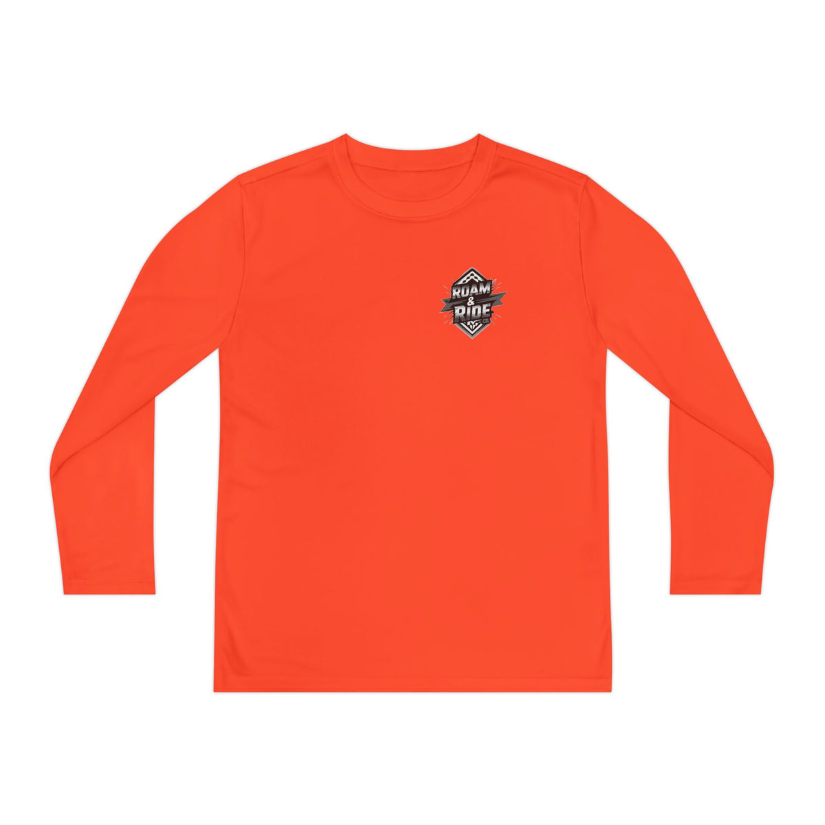 Roam & Ride Co. Grayscale Logo - Youth Long Sleeve T-Shirt