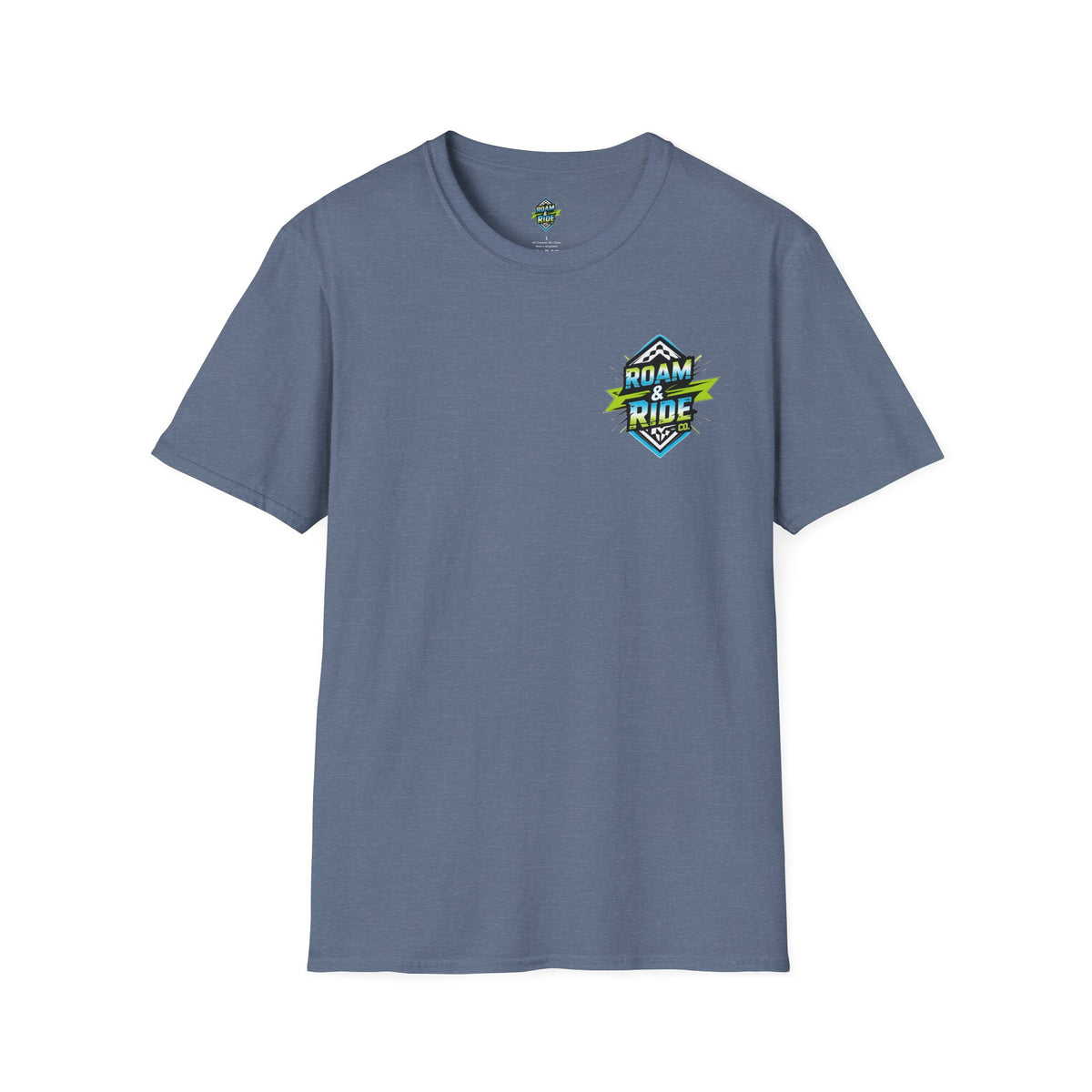 Roam & Ride Co. Blue Green Logo - Unisex T-Shirt