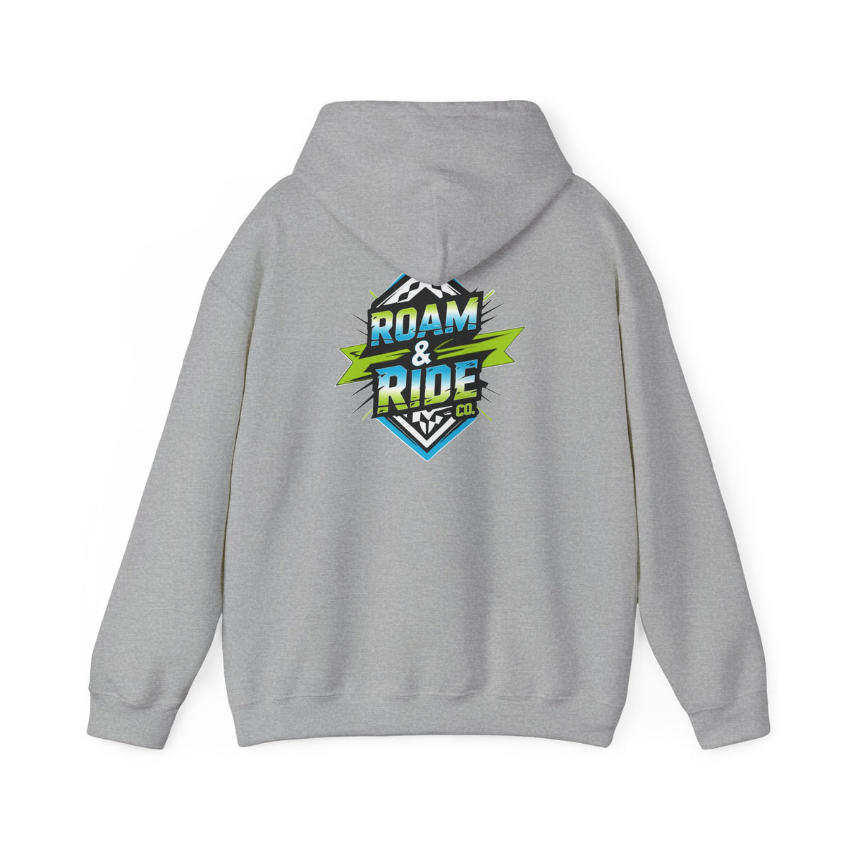 Roam & Ride Co. Blue Green Logo - Unisex Heavy Blend Hoodie