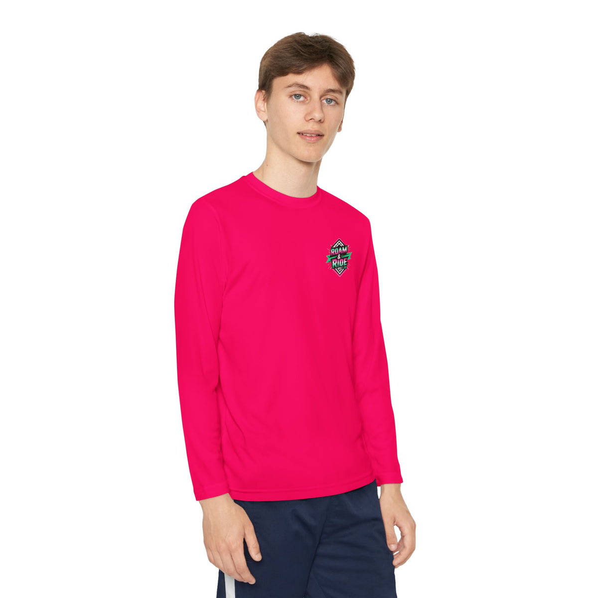 Roam Free, Ride Wild Logo - Youth Long Sleeve T-Shirt