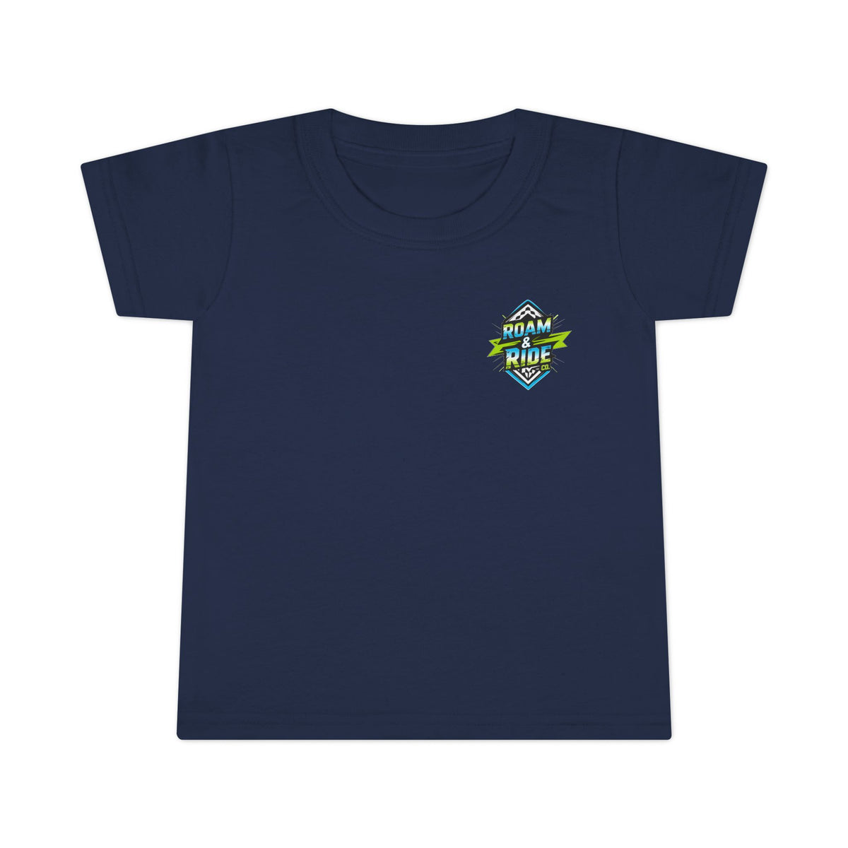 Roam & Ride Co. Blue Green Logo - Toddler T-Shirt