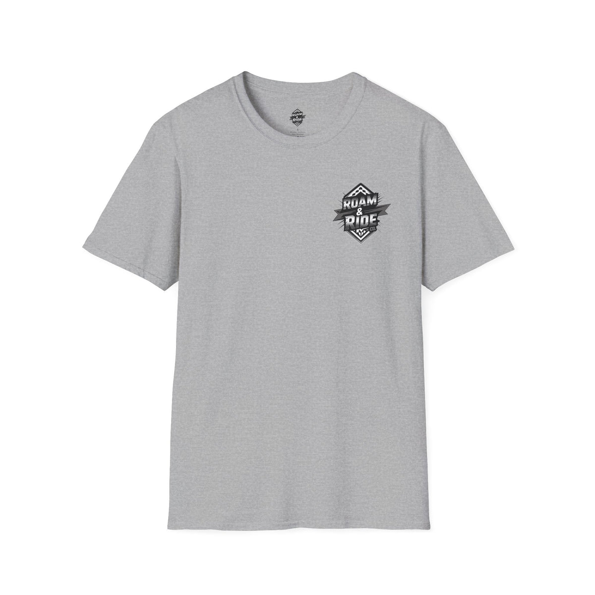 Roam & Ride Co. Grayscale Logo - Unisex T-Shirt