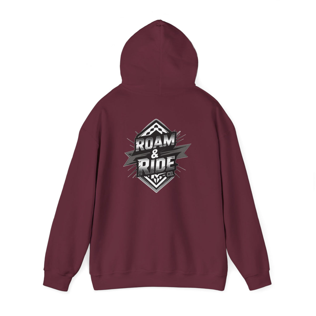 Roam & Ride Co. Grayscale Logo - Unisex Heavy Blend Hoodie