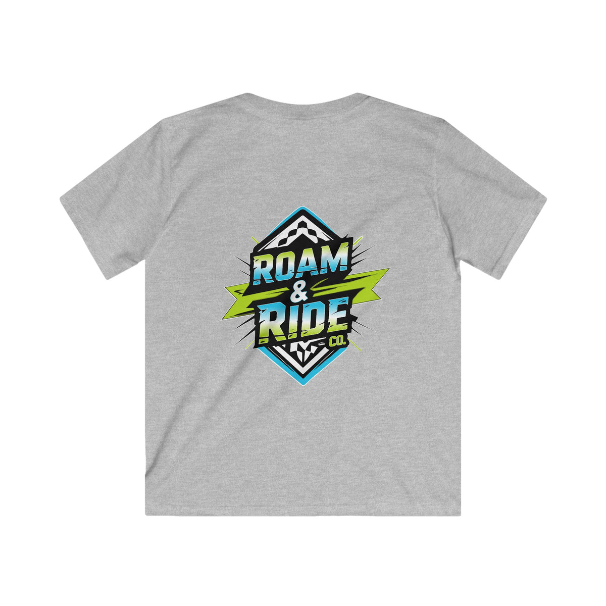 Roam & Ride Co. Blue Green Logo - Youth T-Shirt