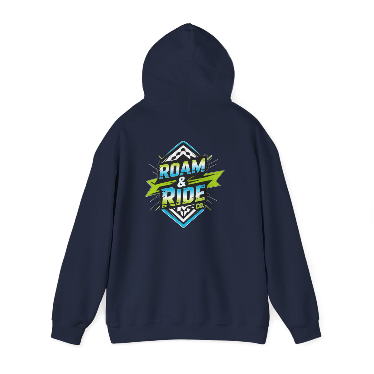 Roam & Ride Co. Blue Green Logo - Unisex Heavy Blend Hoodie