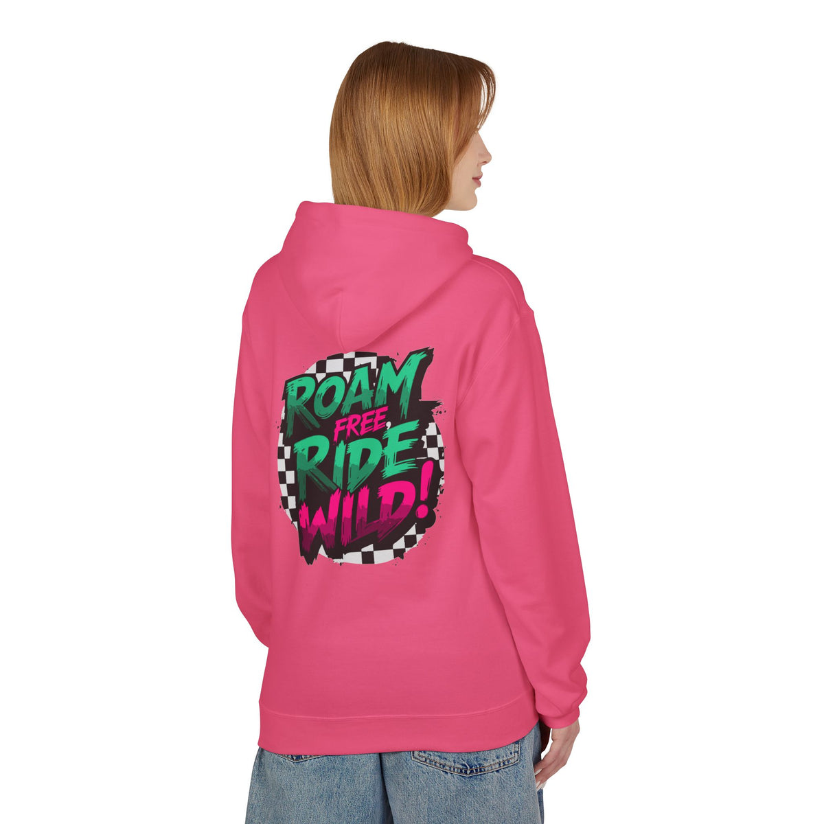 Roam Free, Ride Wild Logo - Unisex Fleece Hoodie