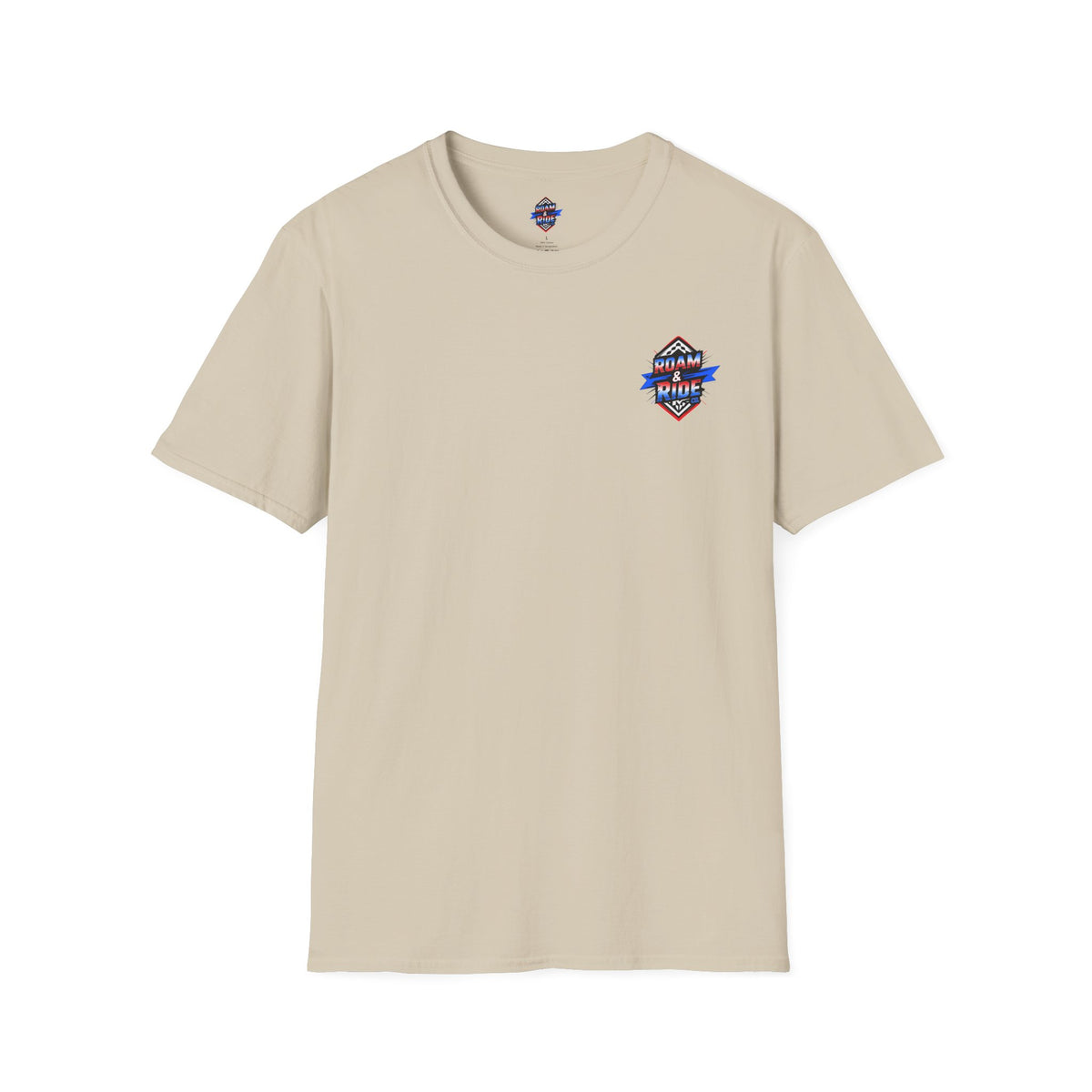 Roam & Ride Co. Red White and Blue Logo - Unisex T-Shirt