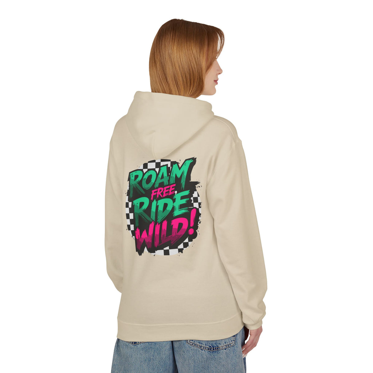 Roam Free, Ride Wild Logo - Unisex Fleece Hoodie