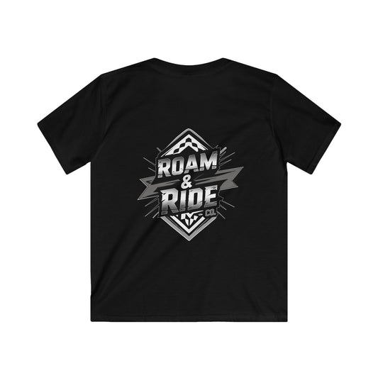 Roam & Ride Co. Grayscale Logo - Youth T-Shirt
