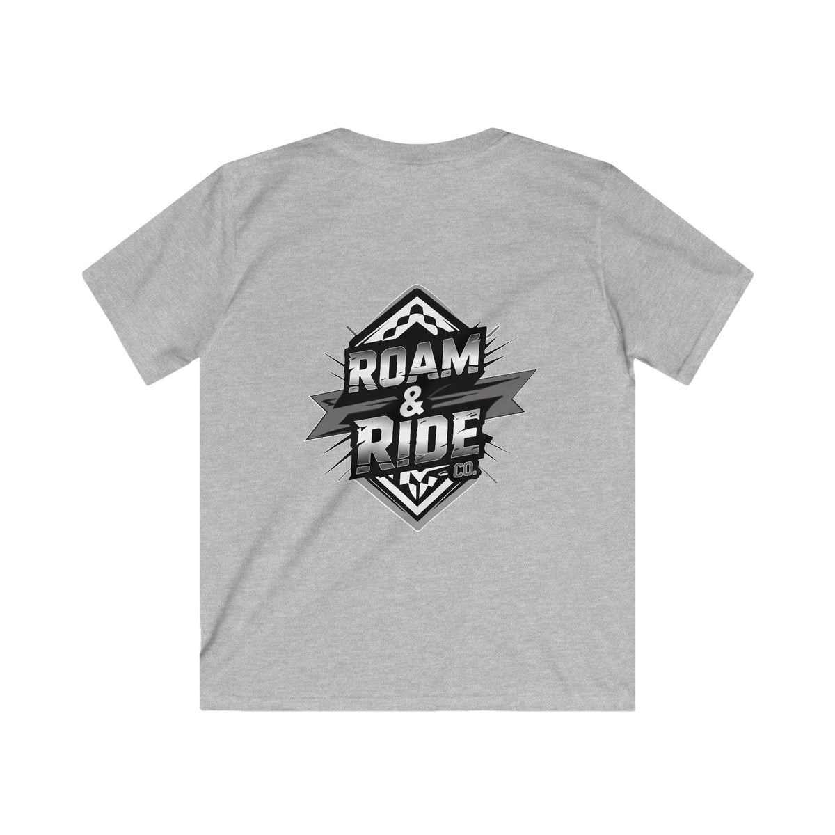 Roam & Ride Co. Grayscale Logo - Youth T-Shirt