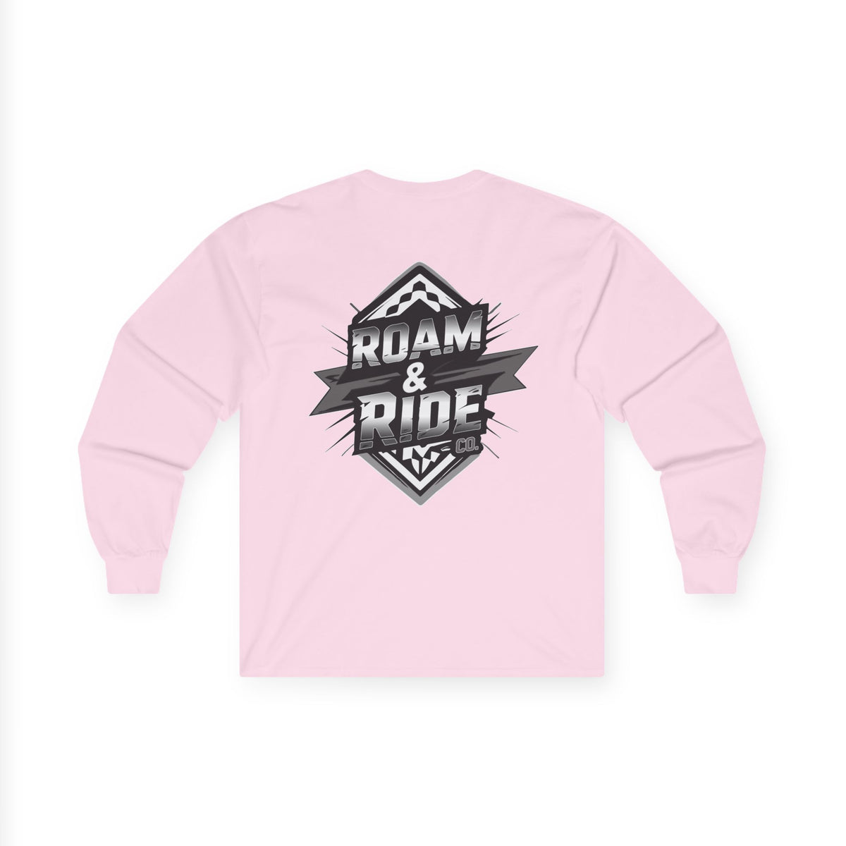 Roam & Ride Co. Grayscale Logo - Unisex Long Sleeve T-Shirt