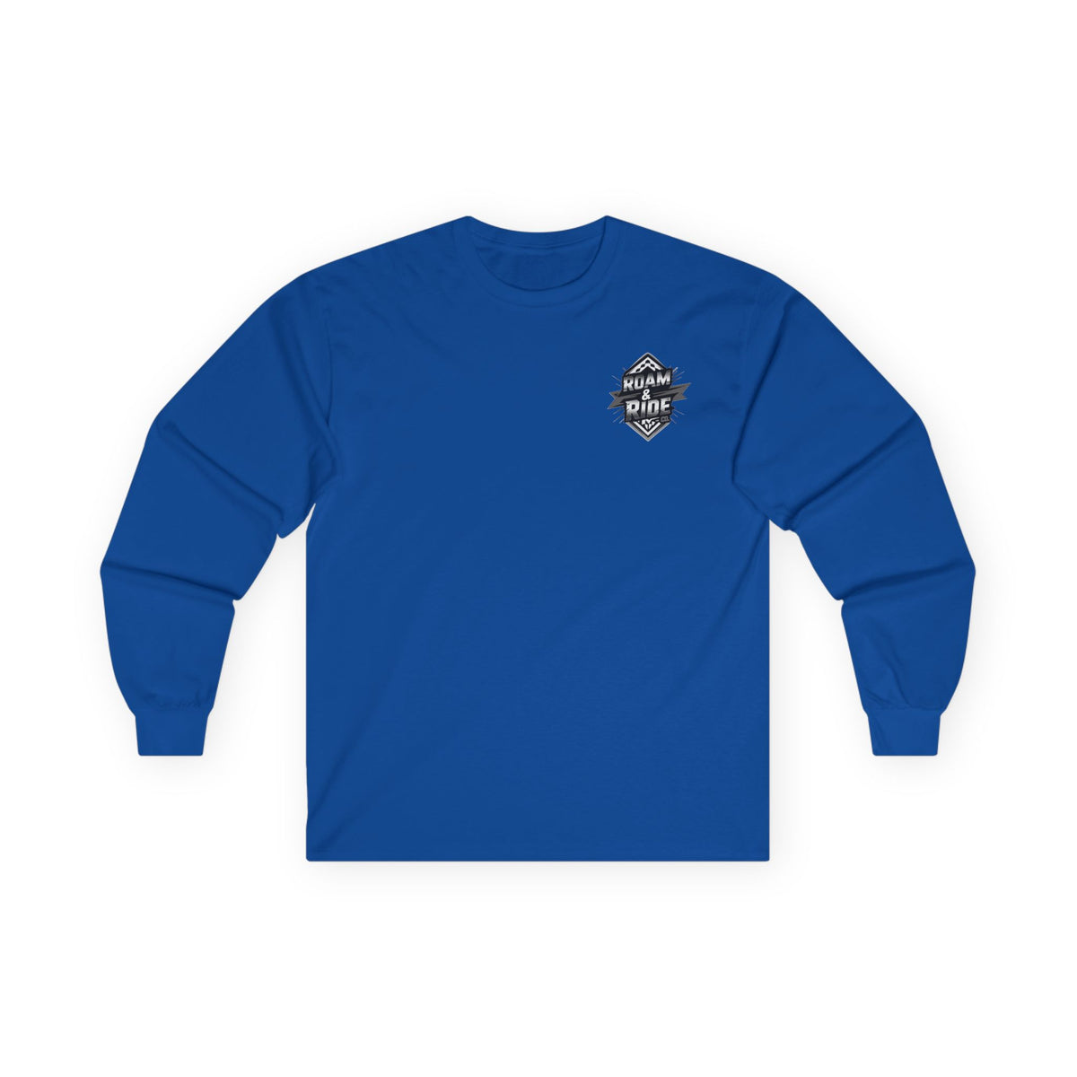 Roam & Ride Co. Grayscale Logo - Unisex Long Sleeve T-Shirt