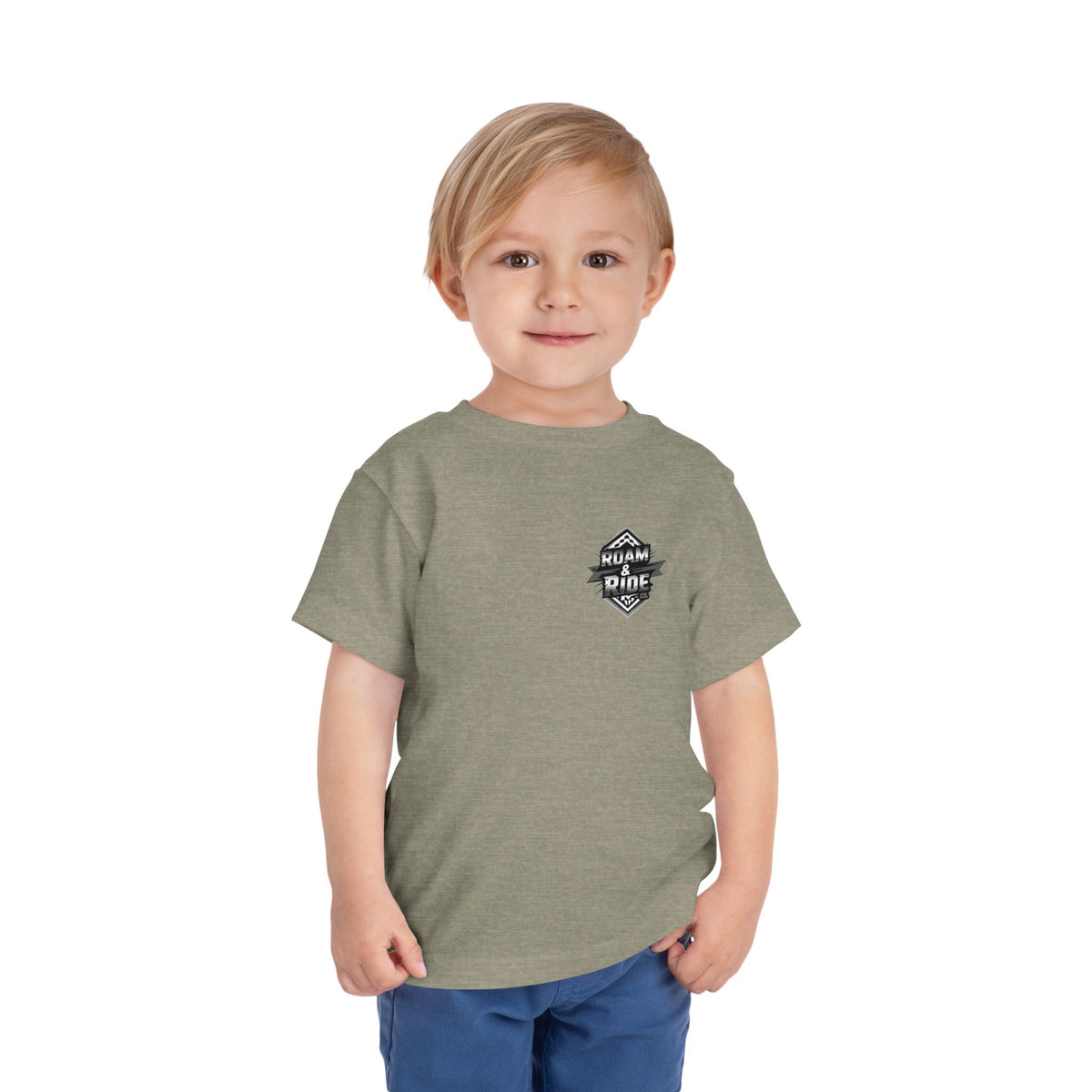 Roam & Ride Co. Grayscale Logo - Toddler T-Shirt