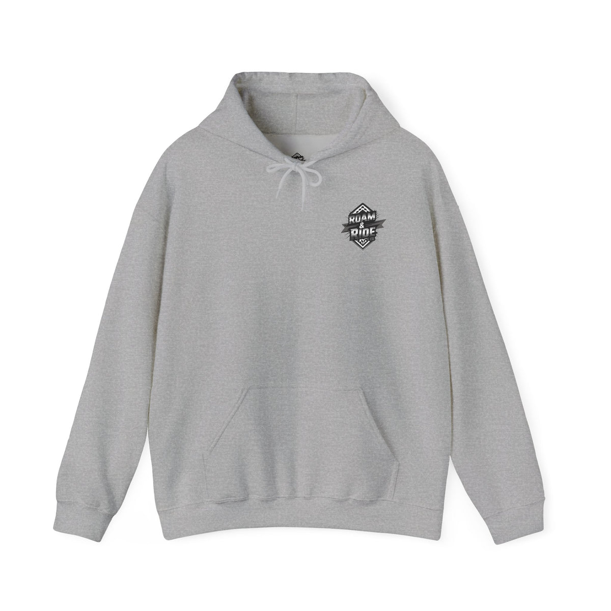 Roam & Ride Co. Grayscale Logo - Unisex Heavy Blend Hoodie
