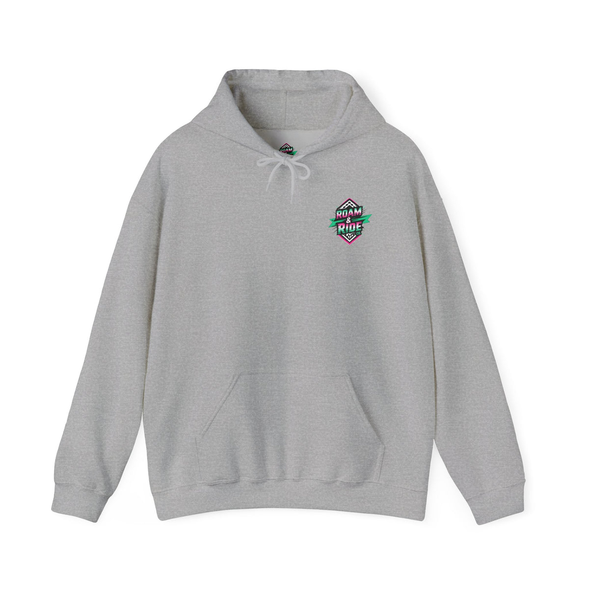 Roam & Ride Co. Teal Pink Logo - Unisex Heavy Blend Hoodie