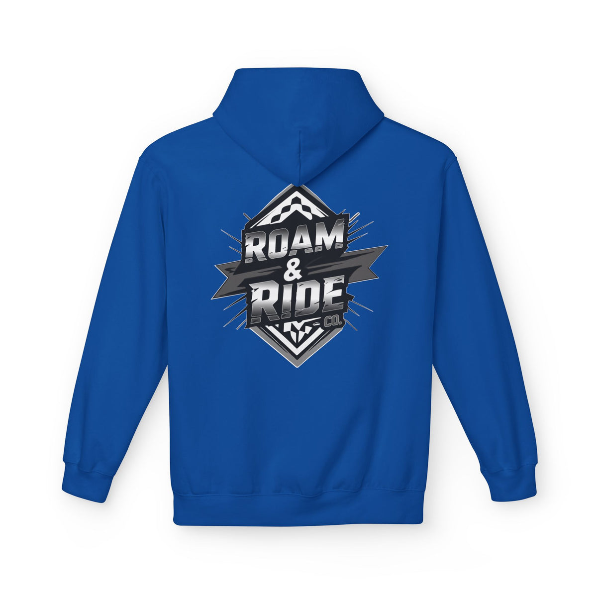 Roam & Ride Co. Grayscale Logo - Unisex Fleece Hoodie