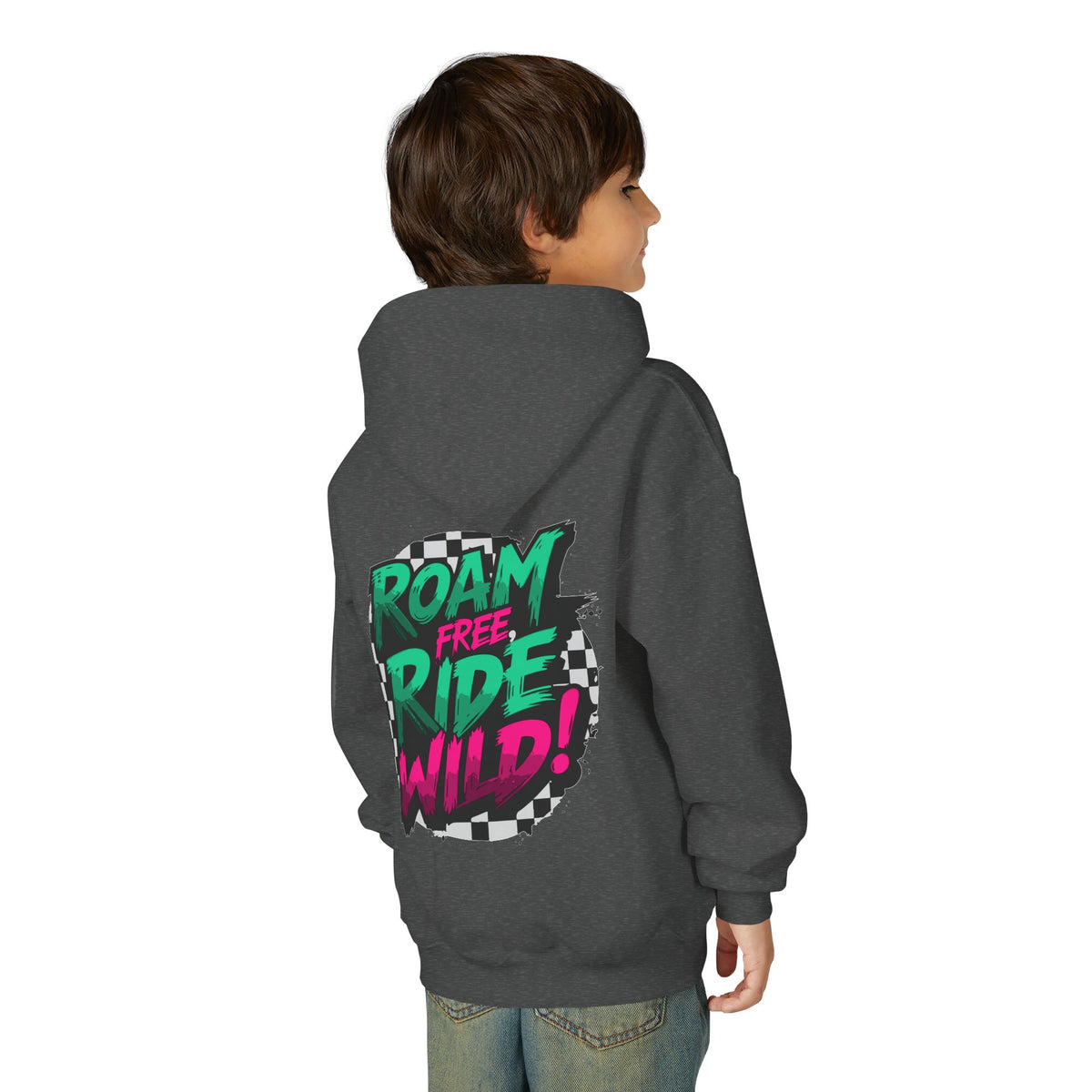 Roam Free, Ride Wild Logo - Youth Hoodie