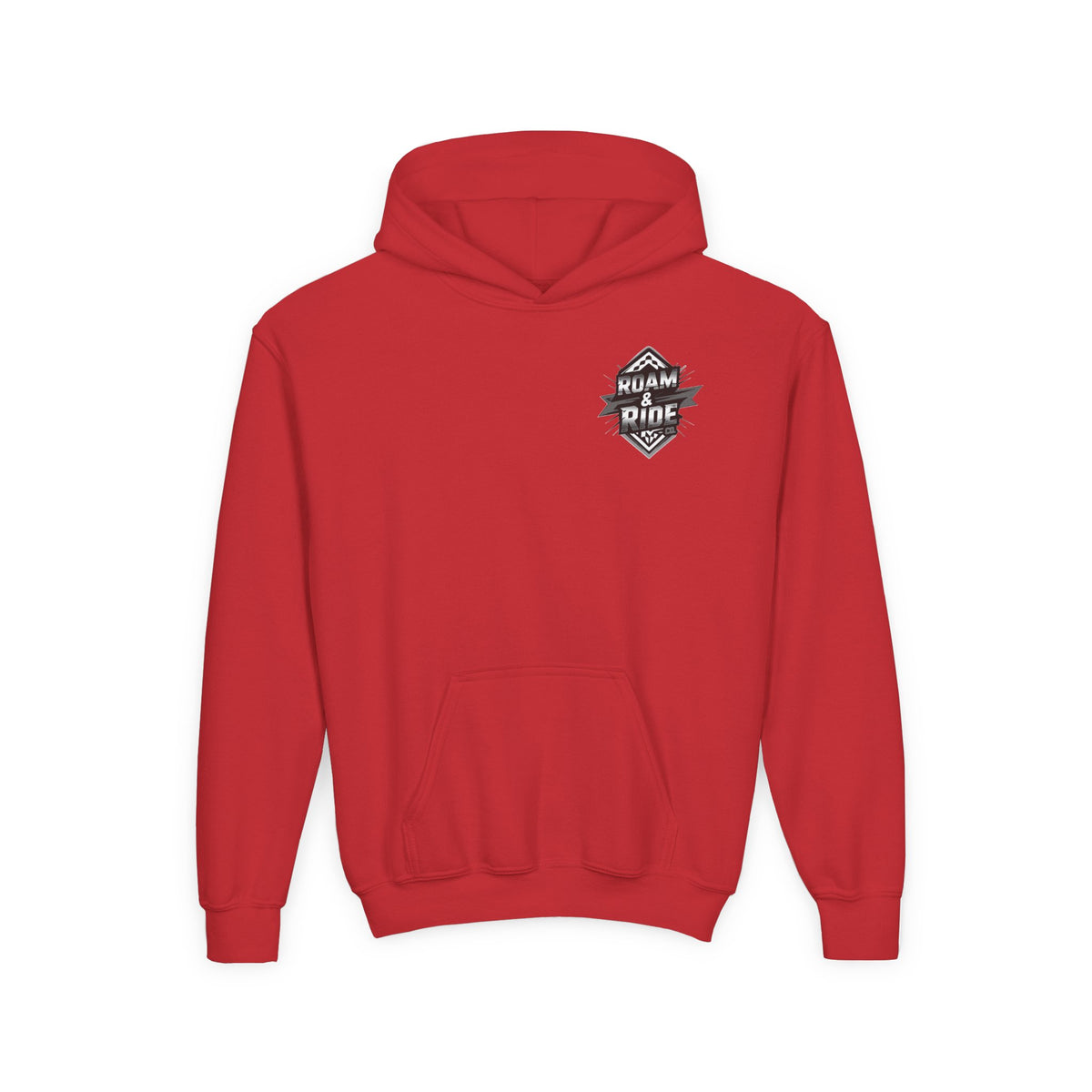 Roam & Ride Co. Grayscale Logo - Youth Hoodie
