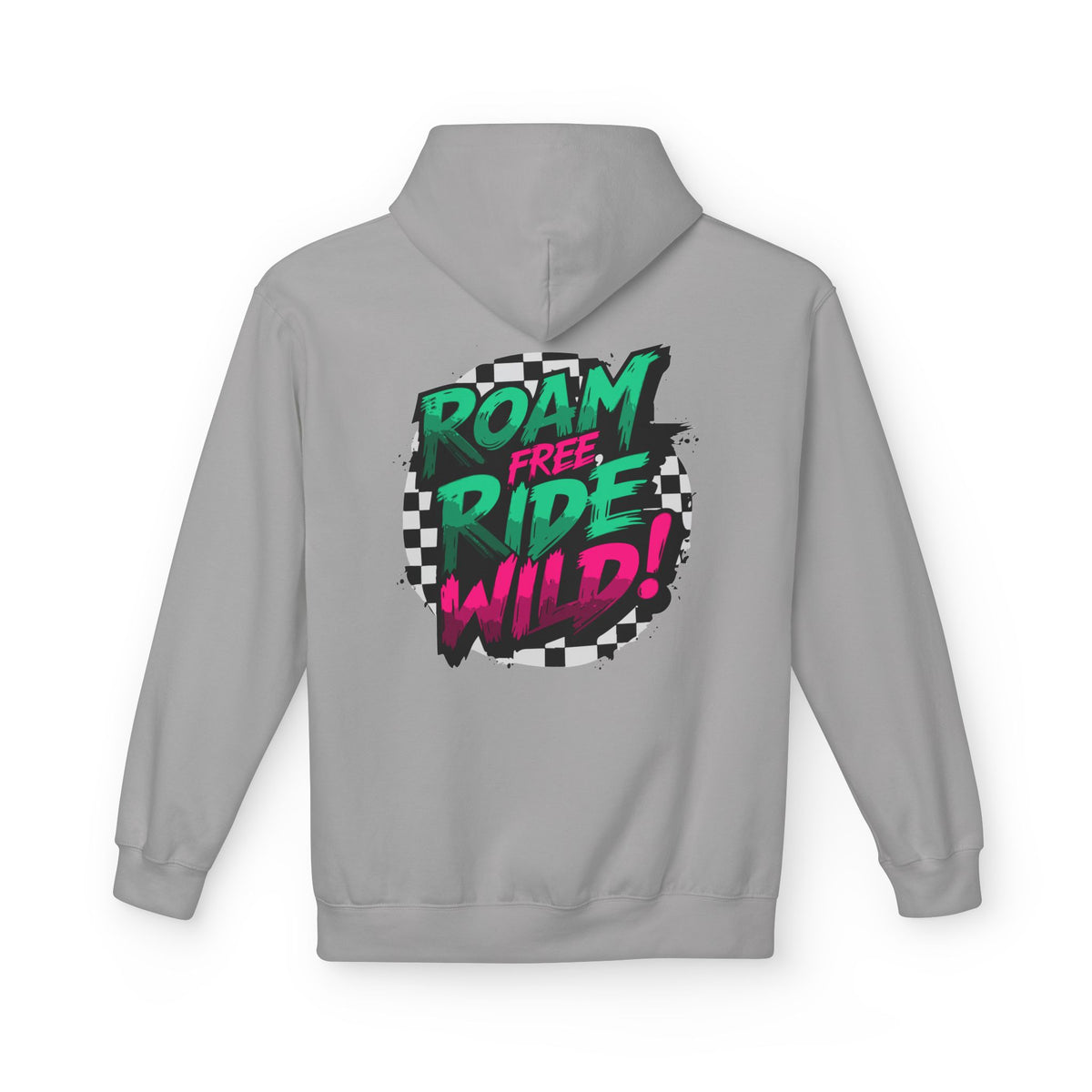 Roam Free, Ride Wild Logo - Unisex Fleece Hoodie