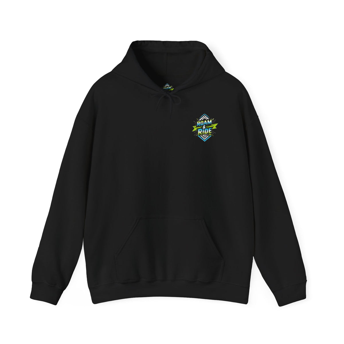 Roam & Ride Co. Blue Green Logo - Unisex Heavy Blend Hoodie