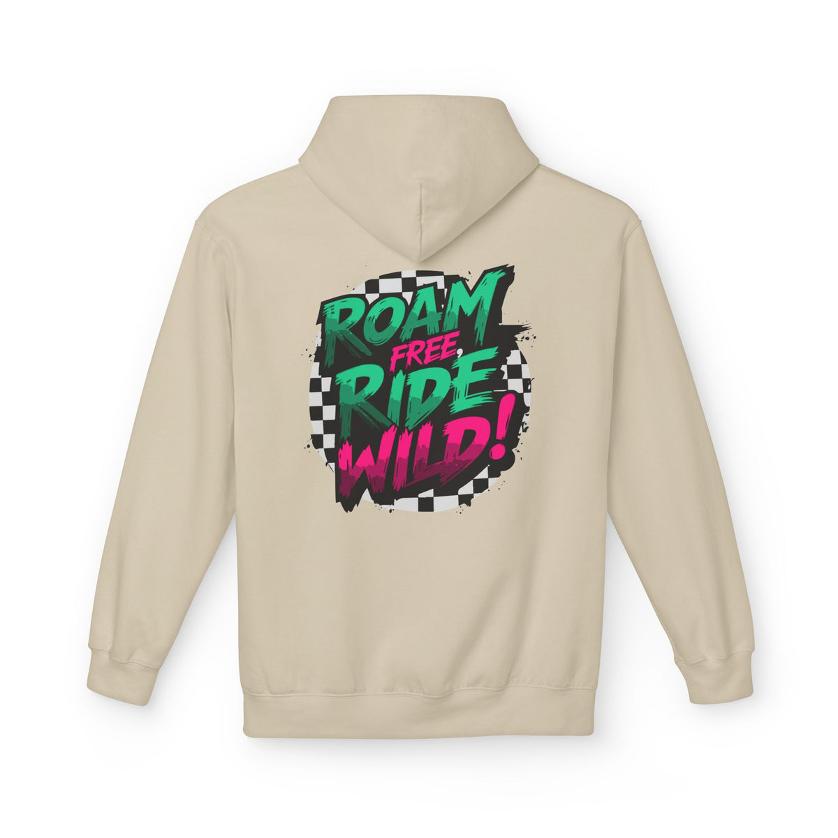 Roam Free, Ride Wild Logo - Unisex Fleece Hoodie