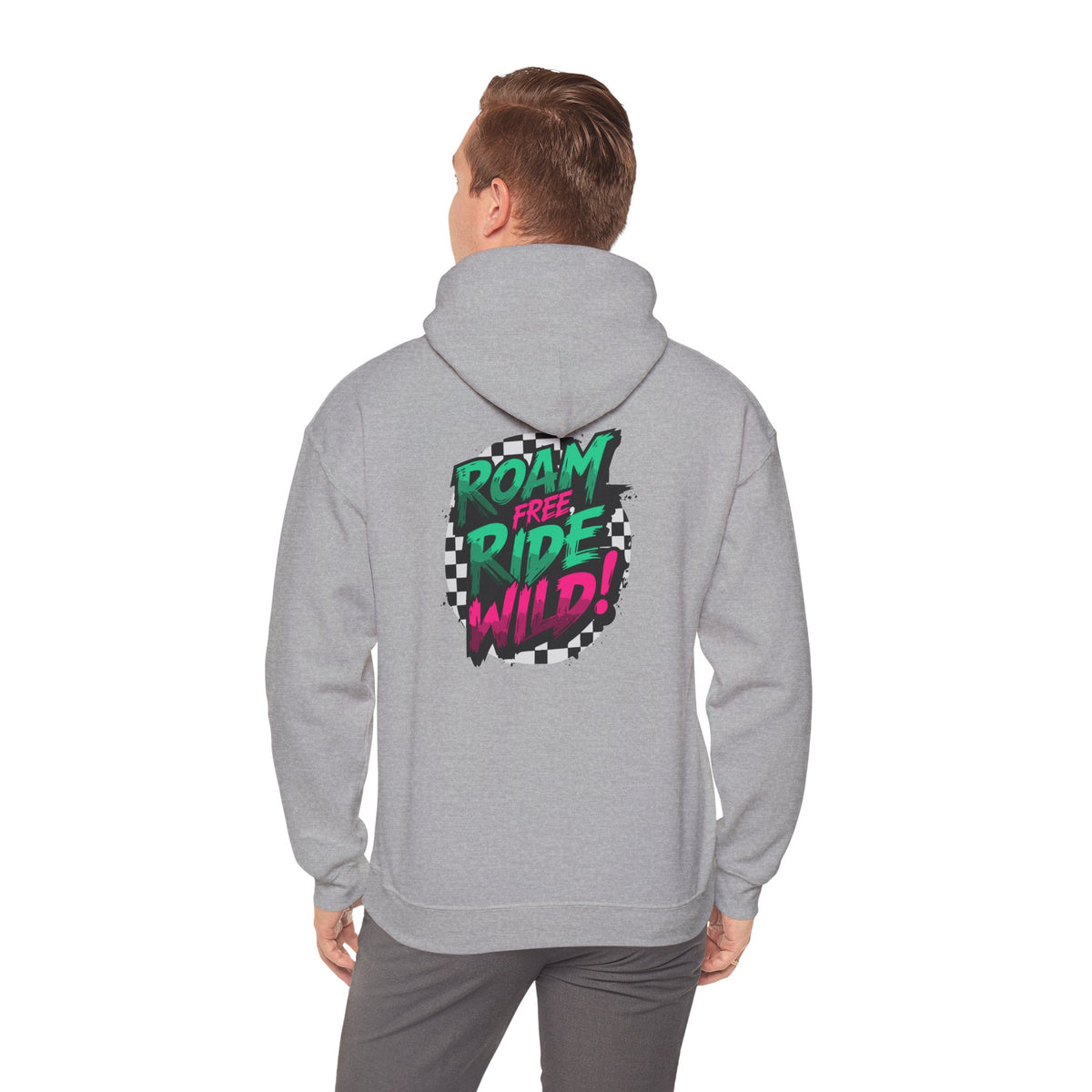 Roam Free, Ride Wild Logo - Unisex Heavy Blend Hoodie