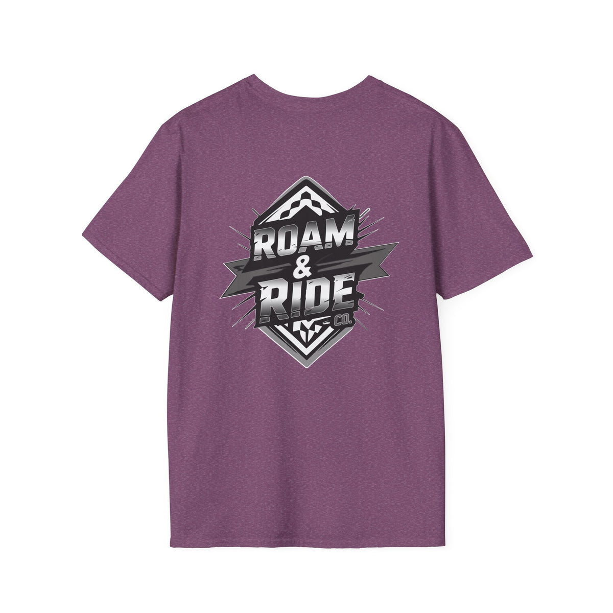 Roam & Ride Co. Grayscale Logo - Unisex T-Shirt