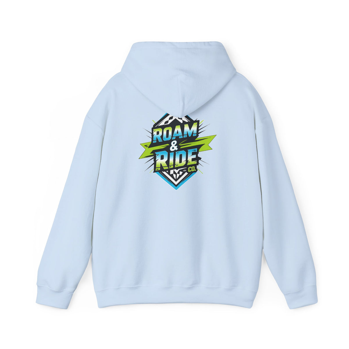 Roam & Ride Co. Blue Green Logo - Unisex Heavy Blend Hoodie