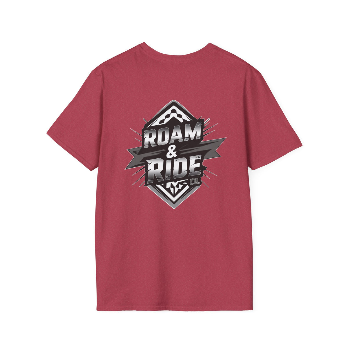 Roam & Ride Co. Grayscale Logo - Unisex T-Shirt