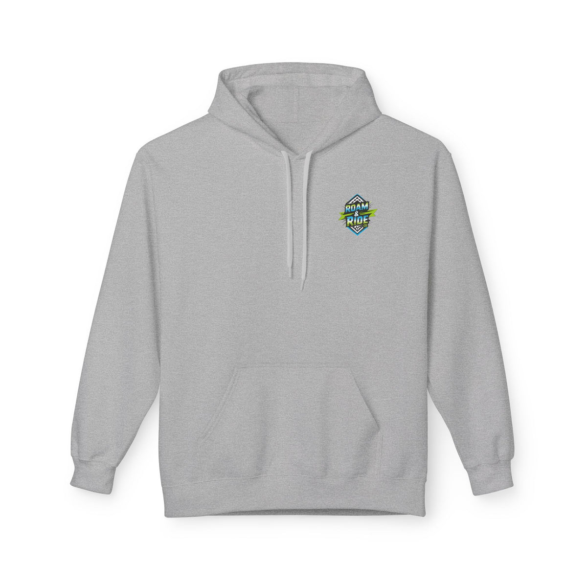 Roam & Ride Co. Blue Green Logo - Unisex Fleece Hoodie