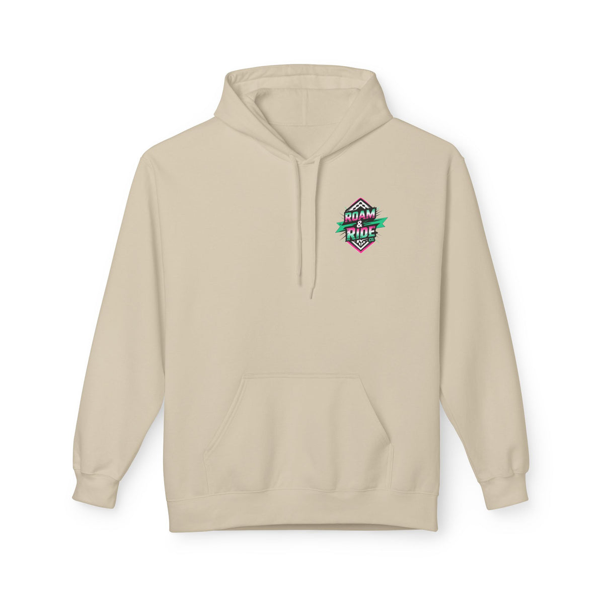 Roam Free, Ride Wild Logo - Unisex Fleece Hoodie