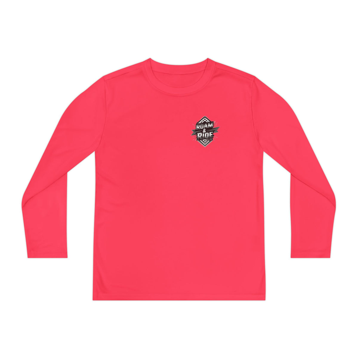 Roam & Ride Co. Grayscale Logo - Youth Long Sleeve T-Shirt