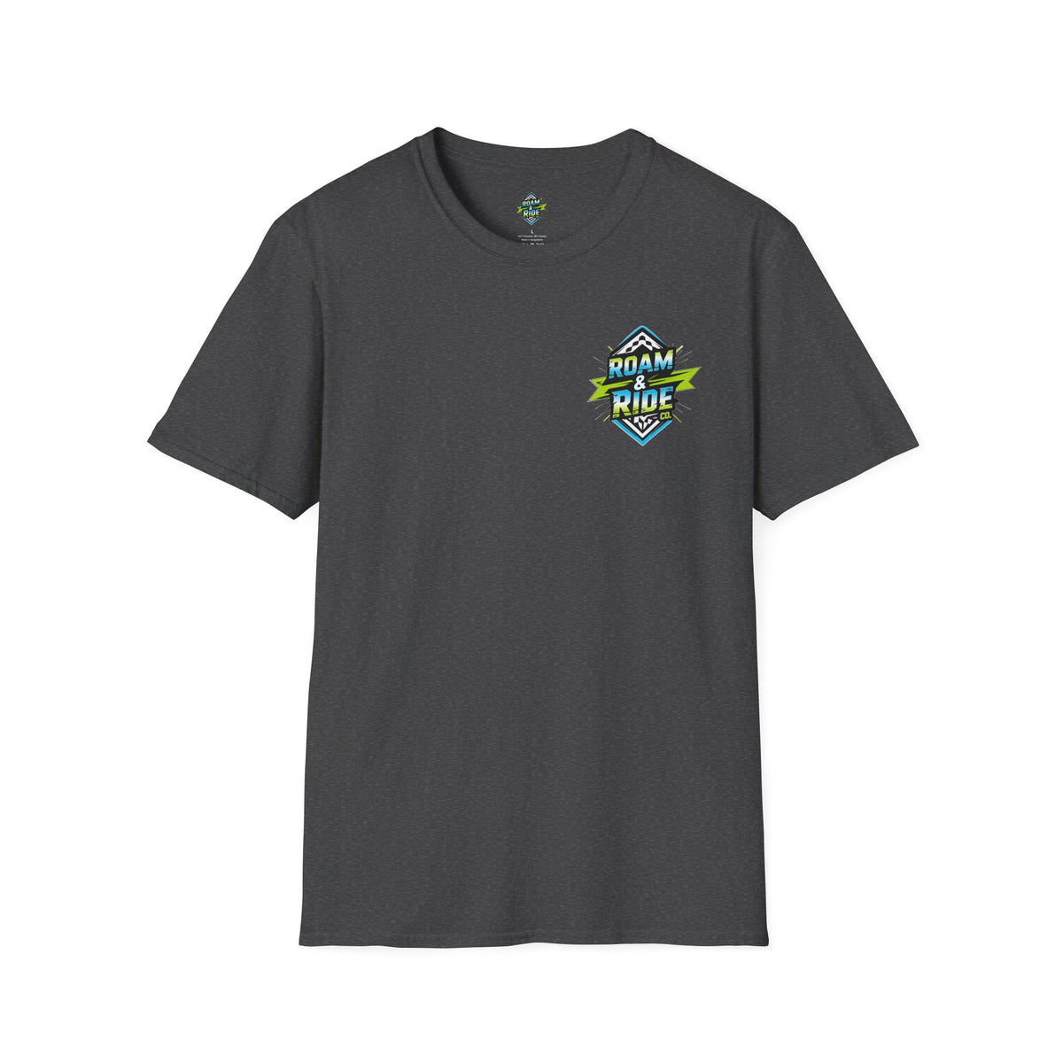Roam & Ride Co. Blue Green Logo - Unisex T-Shirt
